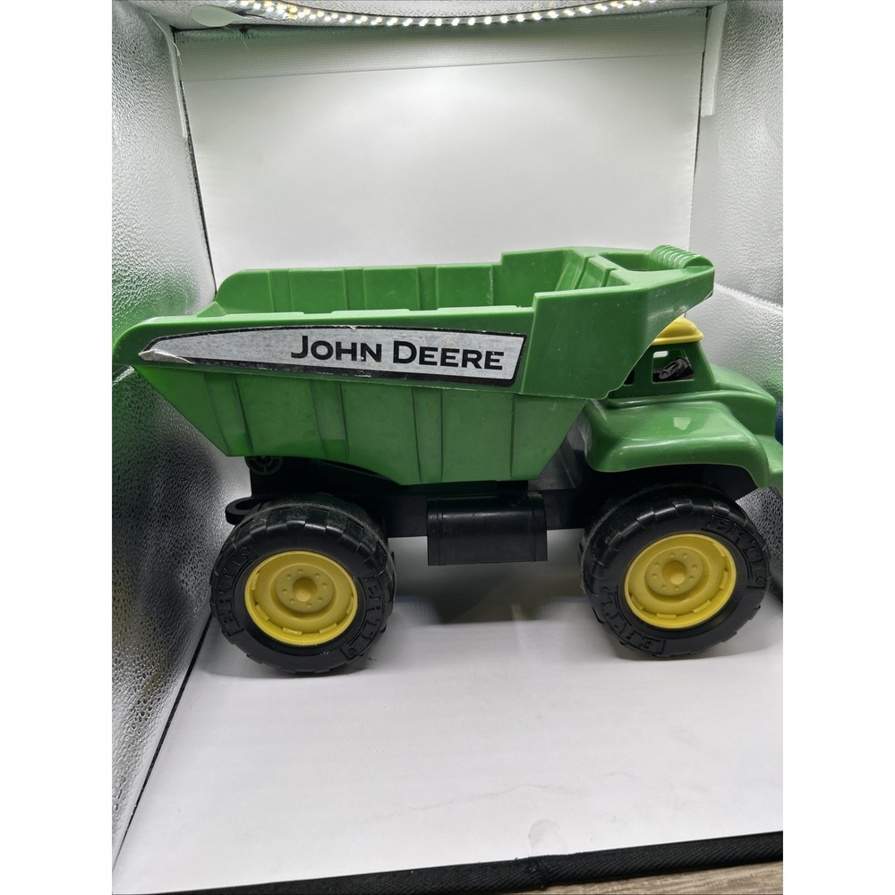John Deere ERTL 15" Big Scoop Dump Truck Green Plastic Toy Farm Tractor Vehicle